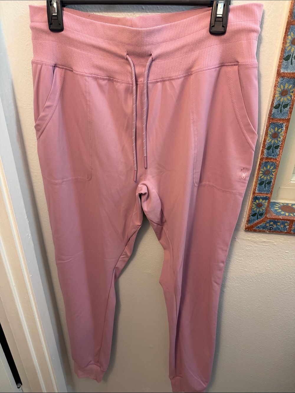Spyder Women’s Light Pink Drawstring Jogger Leggings